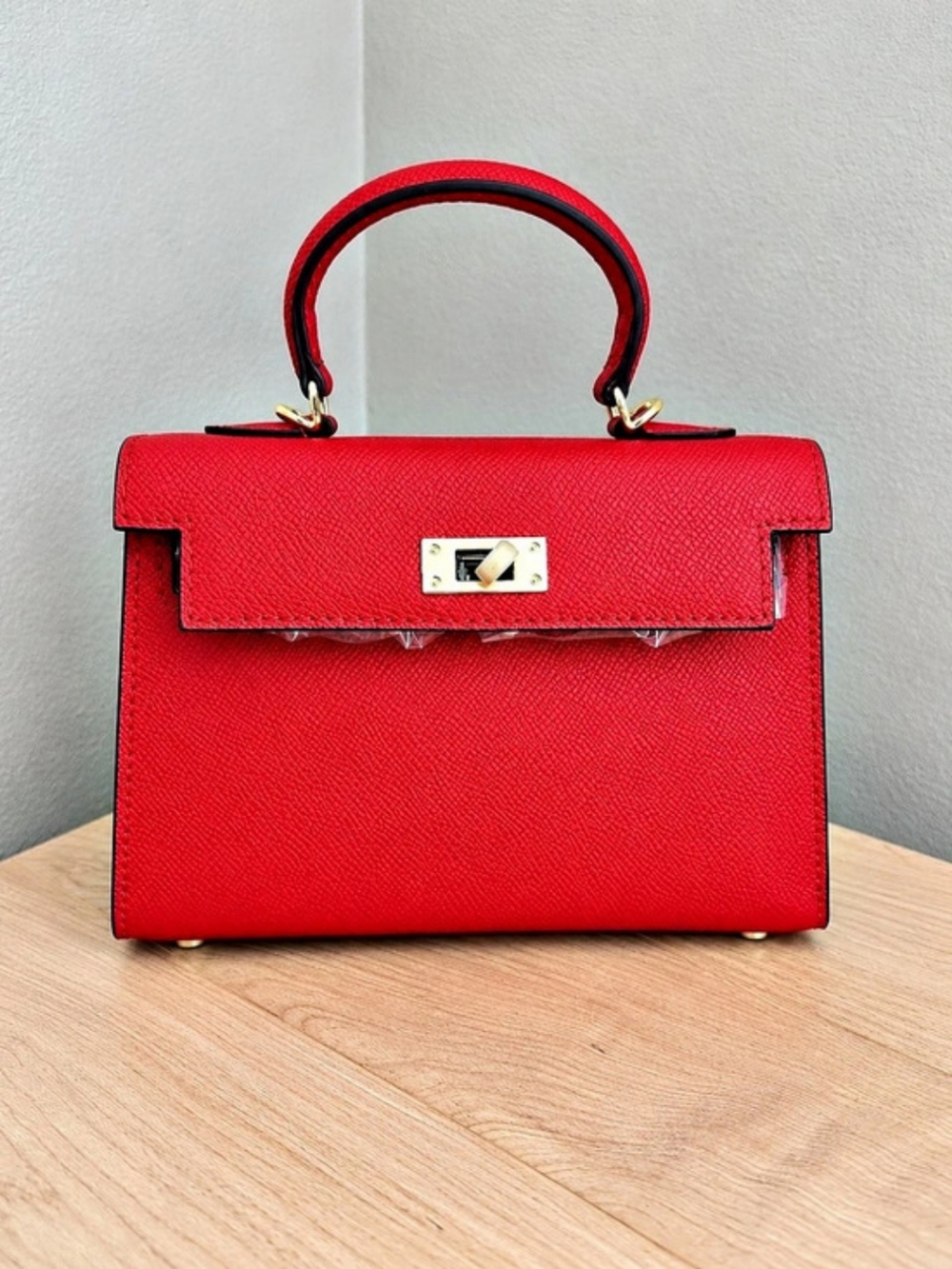 Lily & Bean Hettie Mini Bag Red Leather NWT